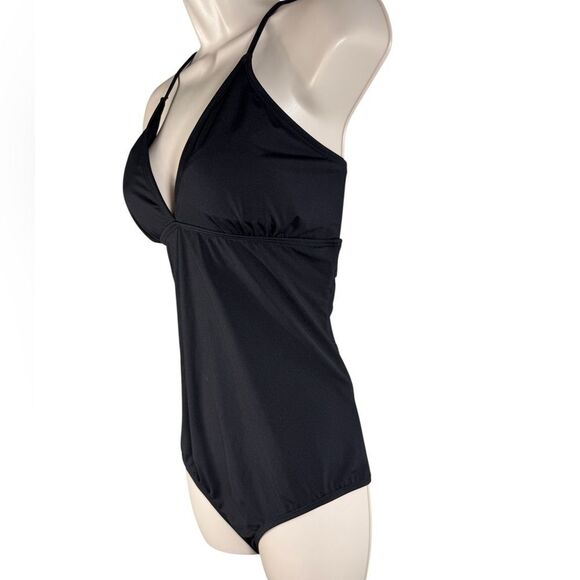Athleta Black Criss Cross Strappy Back Moderate Coverage One Piece Swimsuit - Picture 3 of 12